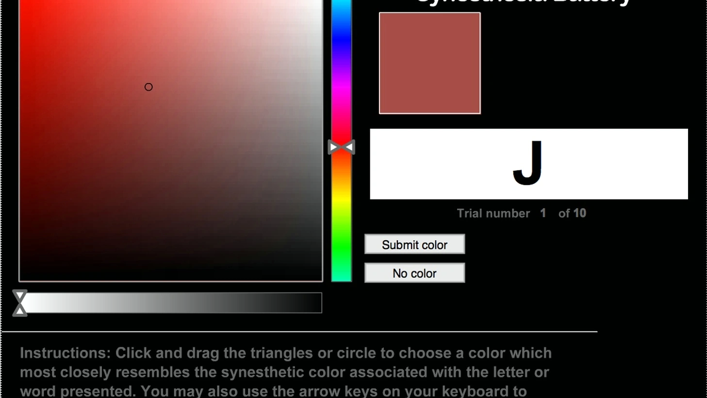 Professional synesthetic thinking training session
